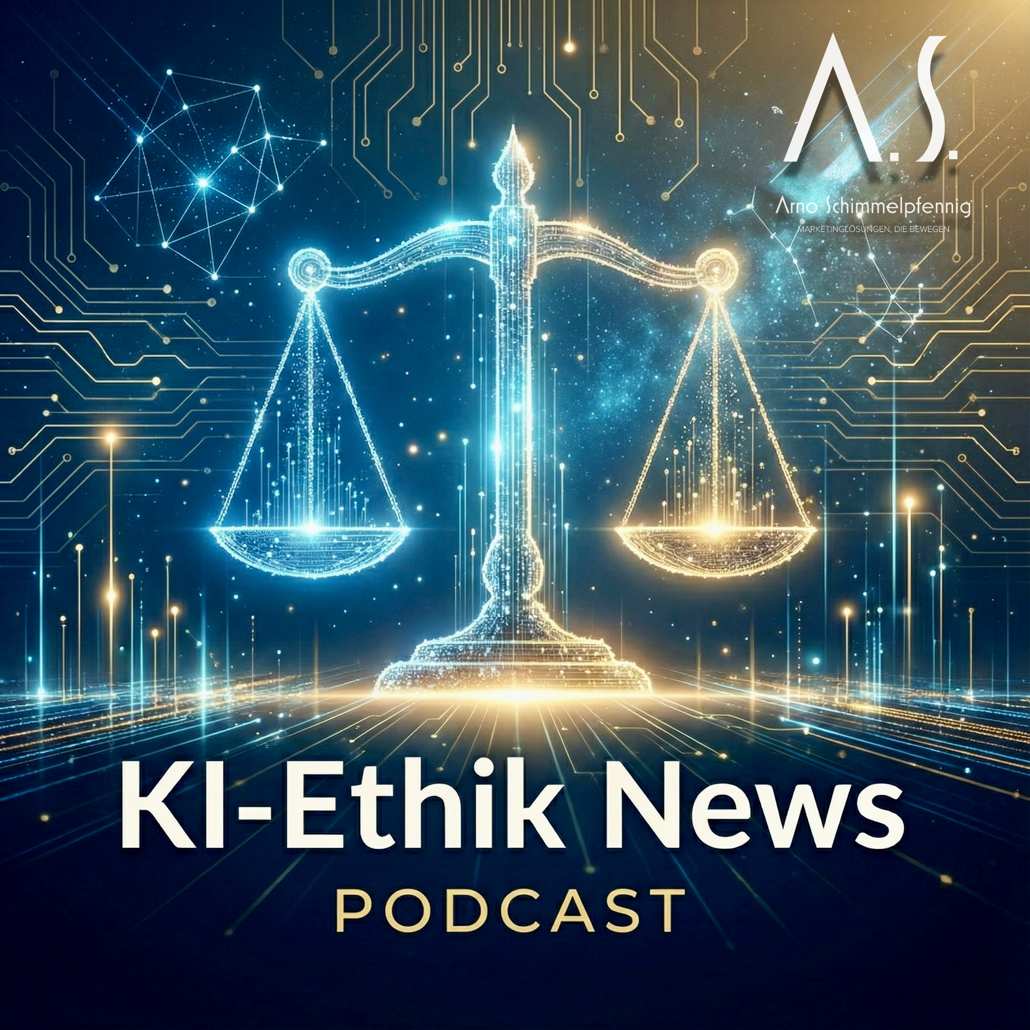Cover des Podcasts ‚KI-Ethik News' von Arno Schimmelpfennig